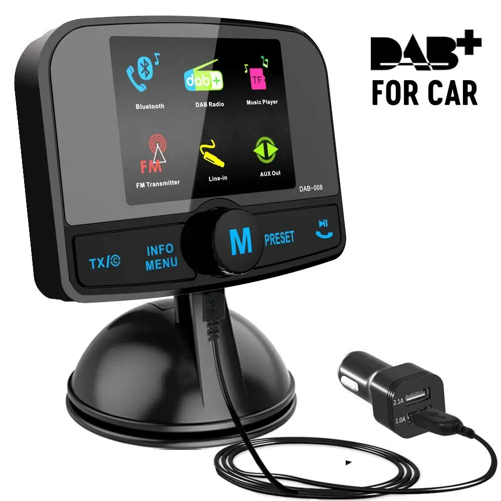 DAB Wireless bluetooth FM car radio transmitter and