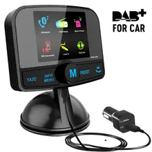 DAB Wireless bluetooth fm car transmitter and dab car radio receiver usb Handsfree with antenna bluetooth fm transmitter digital car radio receiver dab tuner with antenna handsfree calling in car dab radio support tf card