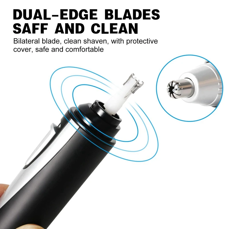  Nose Ear Hair TrimmerElectric Nose Trimmer Waterproof Facial Trimmer Hair Clippers Trimmers Remover