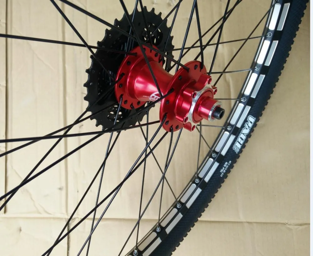 KALOSSE 6 подшипников CNC MTB колеса + шины трубка диск 7/8/9/10 кассета передач 32 отверстия