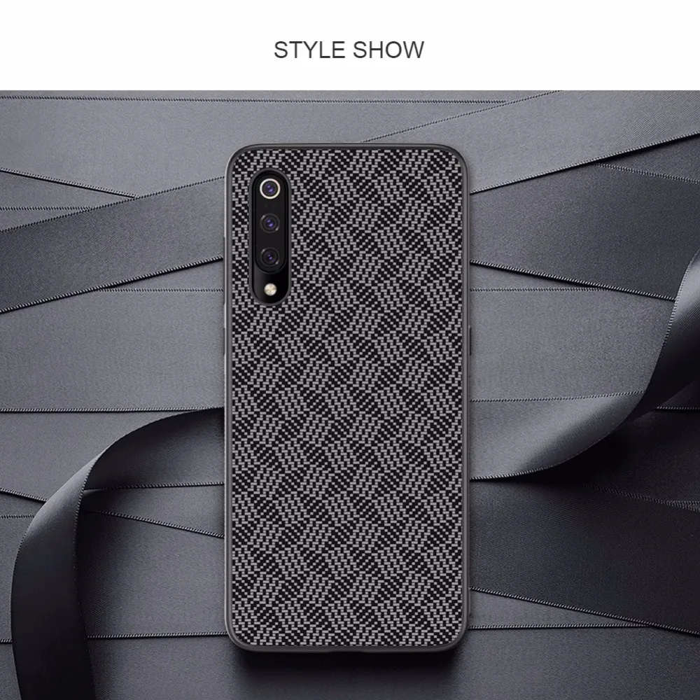 

xiaomi mi 9 Case xiaomi mi9 Explorer Transparent Version Cover NILLKIN Aramid fiber Lozenge veins case durable Thin and light