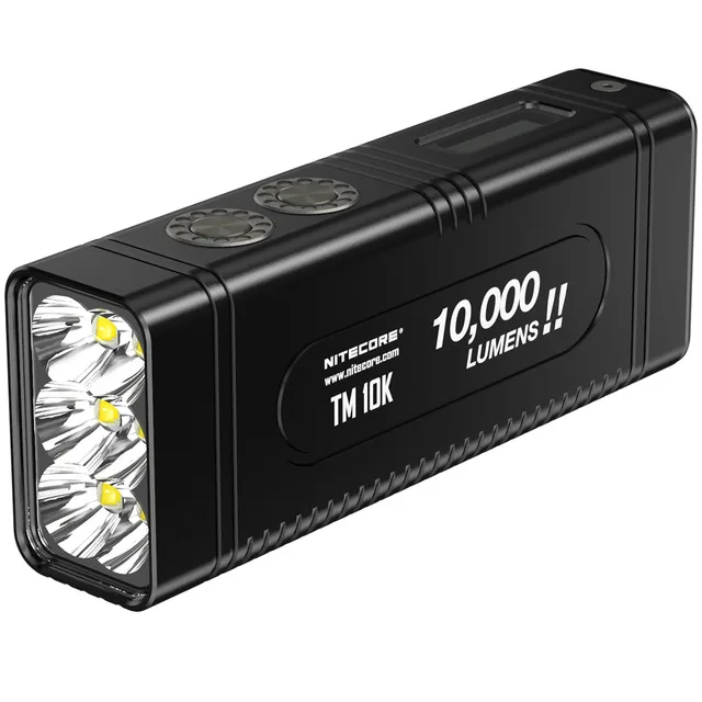 

2018 NITECORE Tiny Monster TM10K 10000 Lumens 6 x CREE XHP35 HD LED Rechargeable Hight Light Flashlight Built-In 4800mAh Battery