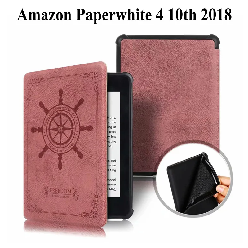 

Magnetic Smart Case For Amazon New Kindle Paperwhite 4 10th Generation 2018 Released Cover For paperwhite 4 2018 Case+film+pen