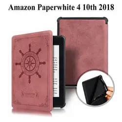 Магнитный смарт-чехол для Amazon New Kindle Paperwhite 4 10th Generation 2018 выпущенный чехол для paperwhite 4 2018 Чехол + пленка + ручка