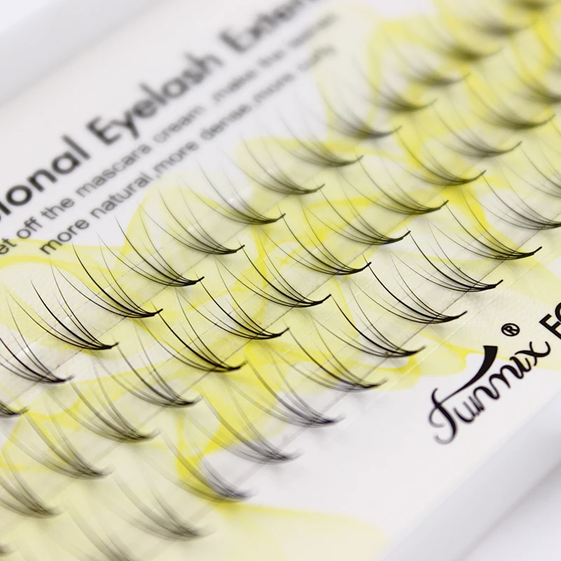 

5D Silk Individual Lash Eyelash Extension Handmade Natural Long Imitate Mink Lashes Pteris clouds False Lash 0.07mm