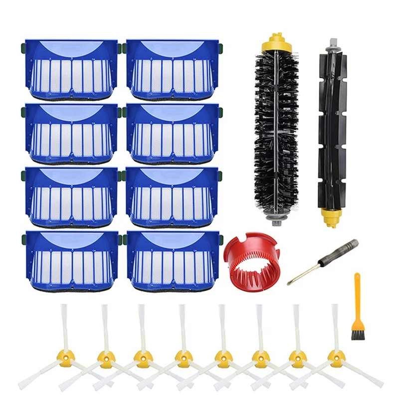 

Replacement Accessory Kit For Irobot Roomba 600 Series 690 680 660 650 (Not For 645 655) & 500 Series 595 585 564, Filter, Bru