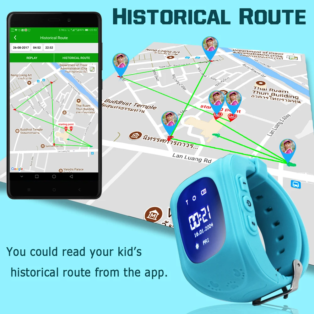 Дешево Q50 OLED Экран font b GPS b font Смарт часы Детские Умные Часы для детей Часы телефон SOS Звонок Локализация Трекер анти потери Мониторы Сна детские часы с font b gps b font шаг...