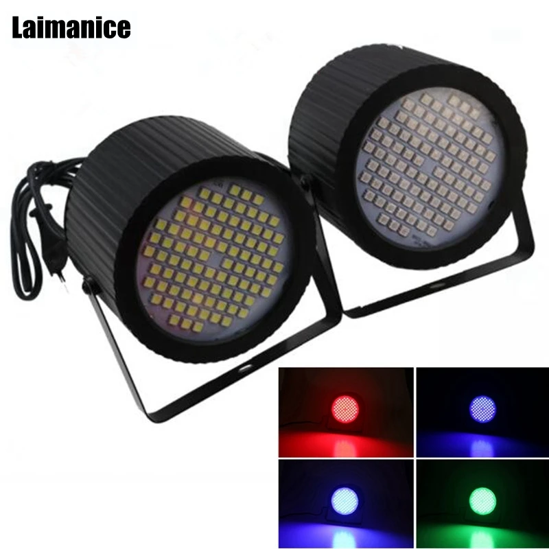 Laimanice White/RGB Flash 88Led DJ Disco strobe light sound voice music control stroboscope Led stage light Effect party EU/US Laimanice White/RGB Flash 88Led DJ Disco strobe light sound voice music control stroboscope Led stage light Effect party EU/US