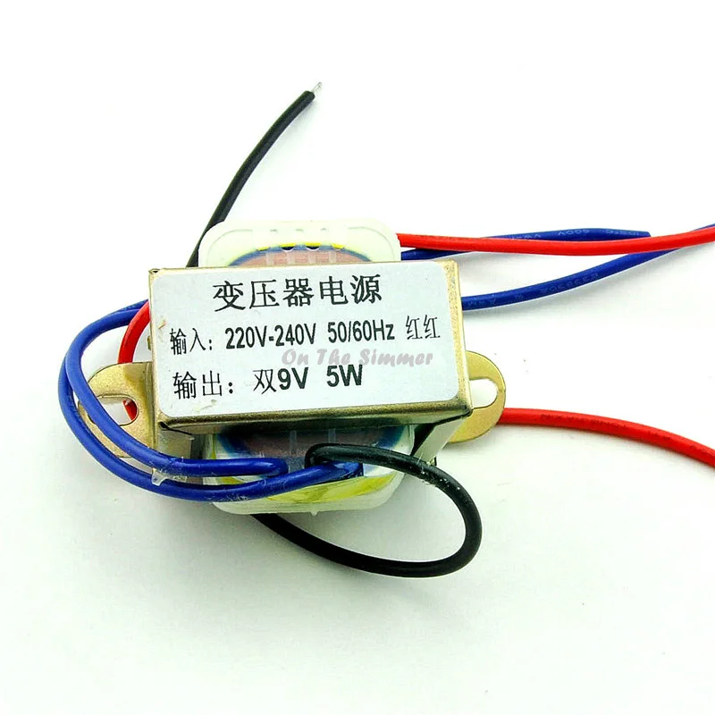 

5W dual 9V 5W2*9V power transformer input: 220V 50Hz/ output: dual 9V