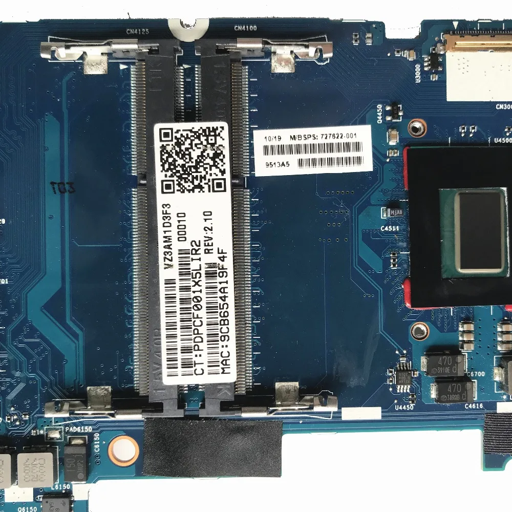 Для EliteBook Folio 9470 M ноутбука материнской платы с i5-3437U QM77 727622-001 6050A2569401-MB-01 MB тестирование Быстрая