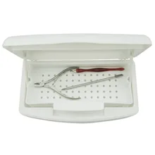 Мини Дизайн ногтей импортная смола поддон для стерилизатора дезинфекции коробка салон косметический инструмент для маникюра стерилизации лоток маникюрные инструменты