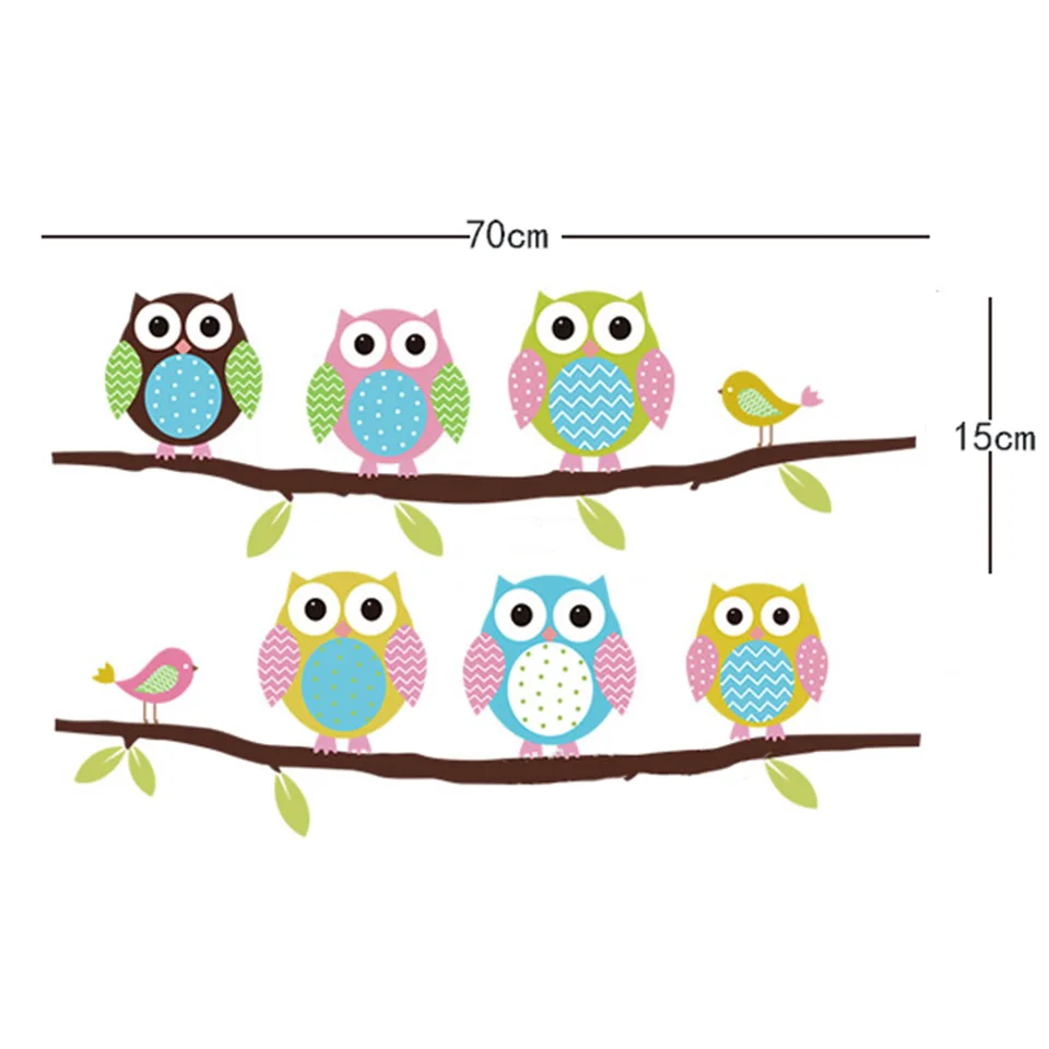 Owl Wall Stickers For Kids Rooms A16 (6)
