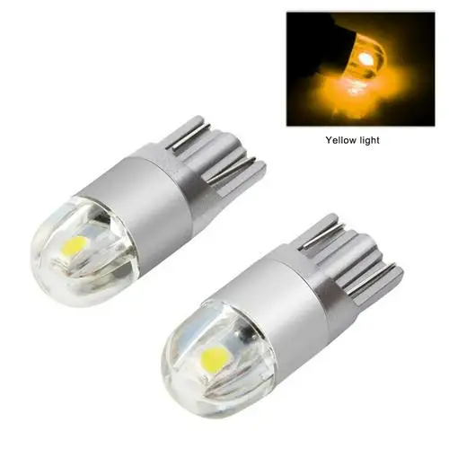 10 шт., T10-3030-2SMD, автомобильный, супер яркий, светодиодный, ширина, светильник, боковой светильник, парковочная лампа, лампы, ширина, светильник светодиодный, автомобильный светильник - Испускаемый цвет: D