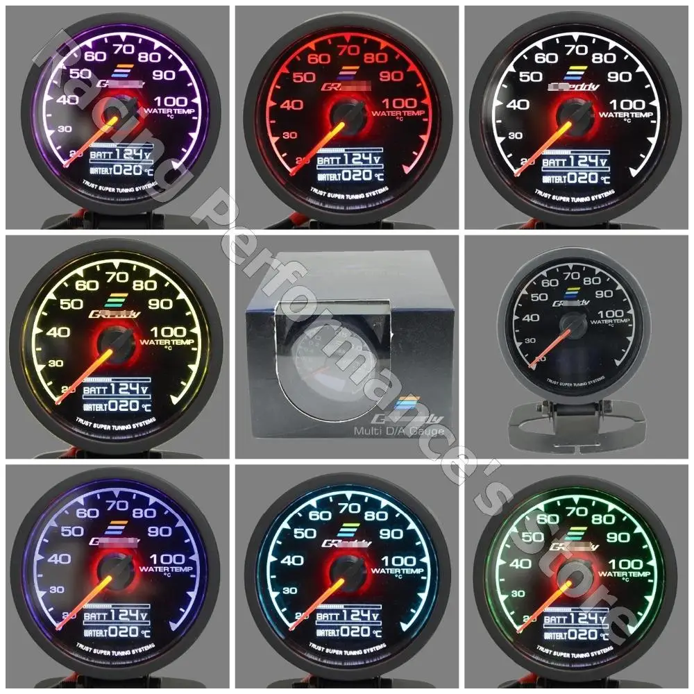 Prix pour GRe ** y Jauge Température de L'eau Jauge 7 GReddi Lumière Couleurs LCD affichage Avec Tension Mètre 62mm 2.5 Pouce Avec Capteur Racing jauge Prix pour GRe ** y Jauge Température de L'eau Jauge 7 GReddi Lumière Couleurs LCD affichage Avec Tension Mètre 62mm 2.5 Pouce Avec Capteur Racing jauge