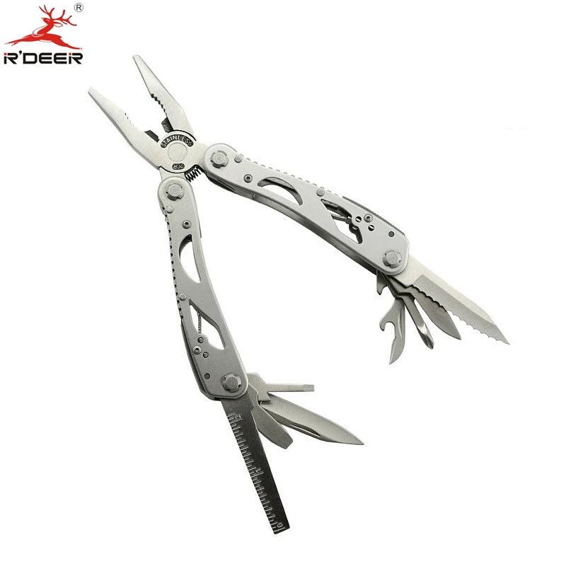 

RDEER Multi-function Plier Stainless Steel Folding Combination Plier Outdoor Tools DIY Hand Tools Knife