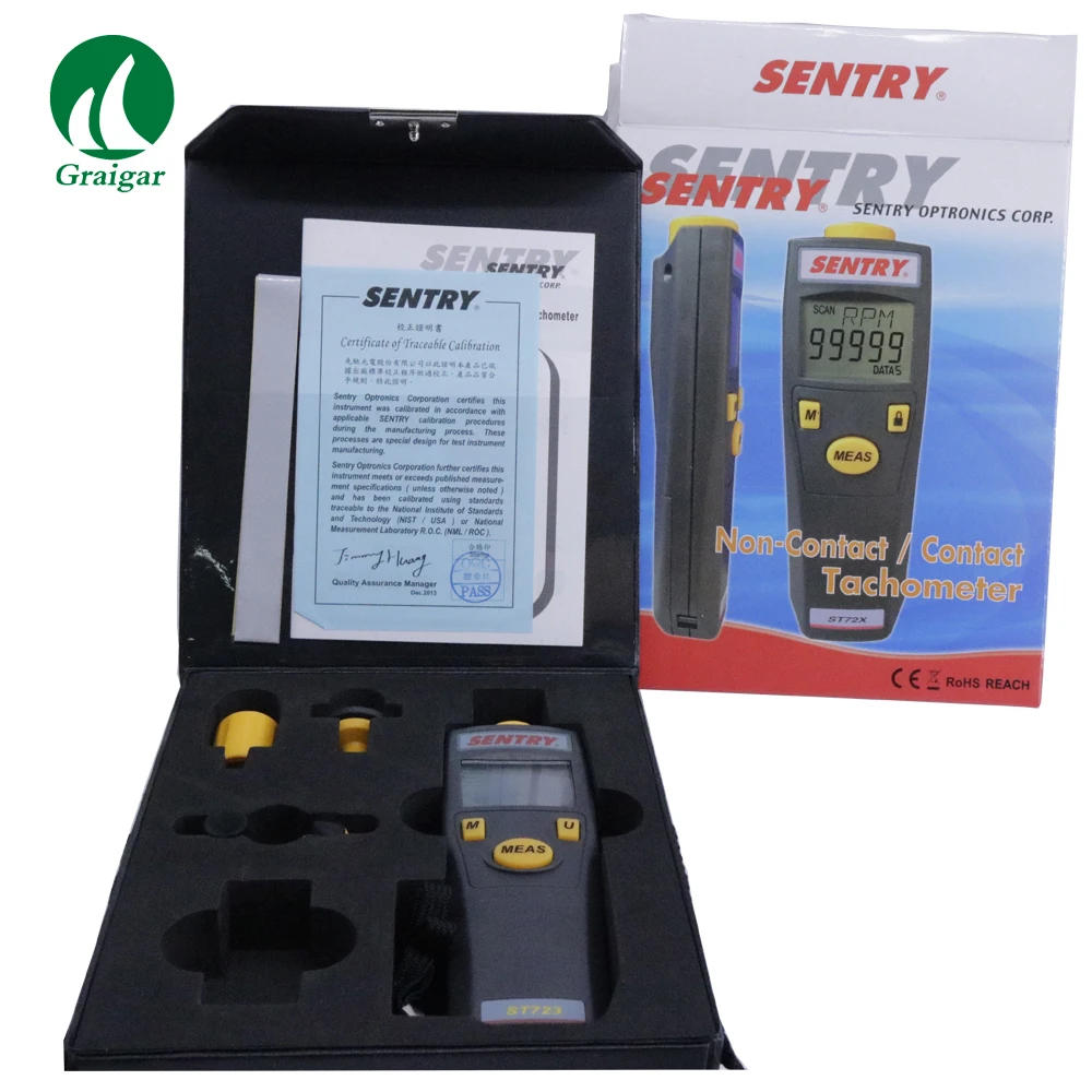 

Tachometer ST723 Digital Revolution Meter 6.0 - 9999.9RPM ST-723 Auto Ranging / Fixed Decimal