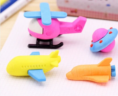 

Freeshipping New Arrival UFO kawaii eraser set space shuttle eraser air plane eraser 4 pieces per lot