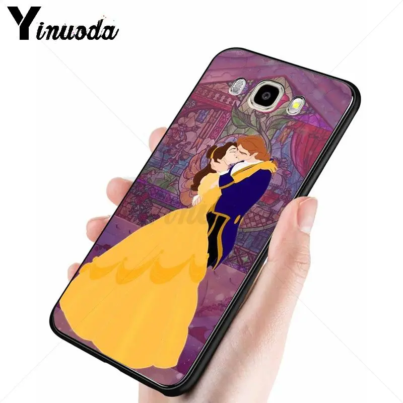 cartoon Beauty Beast Rose Princess Art Print
