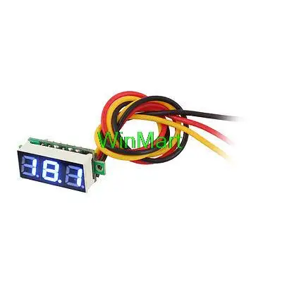 0-100V Blue Digit 3-Bits LED Digital Display Voltage Gauge Panel Voltmeter Meter | Инструменты