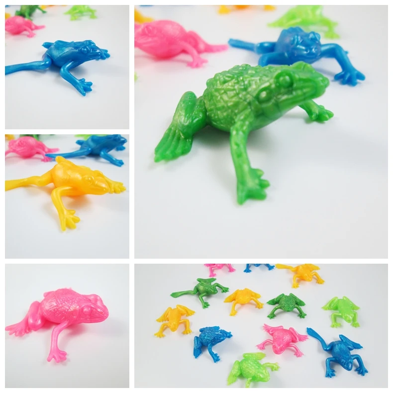 

10pcs/lot TPR Environmental Simulation Frogs Model for Kids Learning Toy