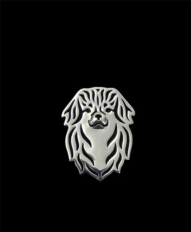 Модная брошь на лацкан для мужчин и женщин из тибетского спаниеля|brooches wholesale|wholesale