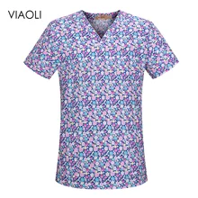 Костюм медика одежда операционная комната Униформа салон красоты наборы стоматологическая клиника хирургическая медсестры униформа Мода Тонкий хирургические Топы