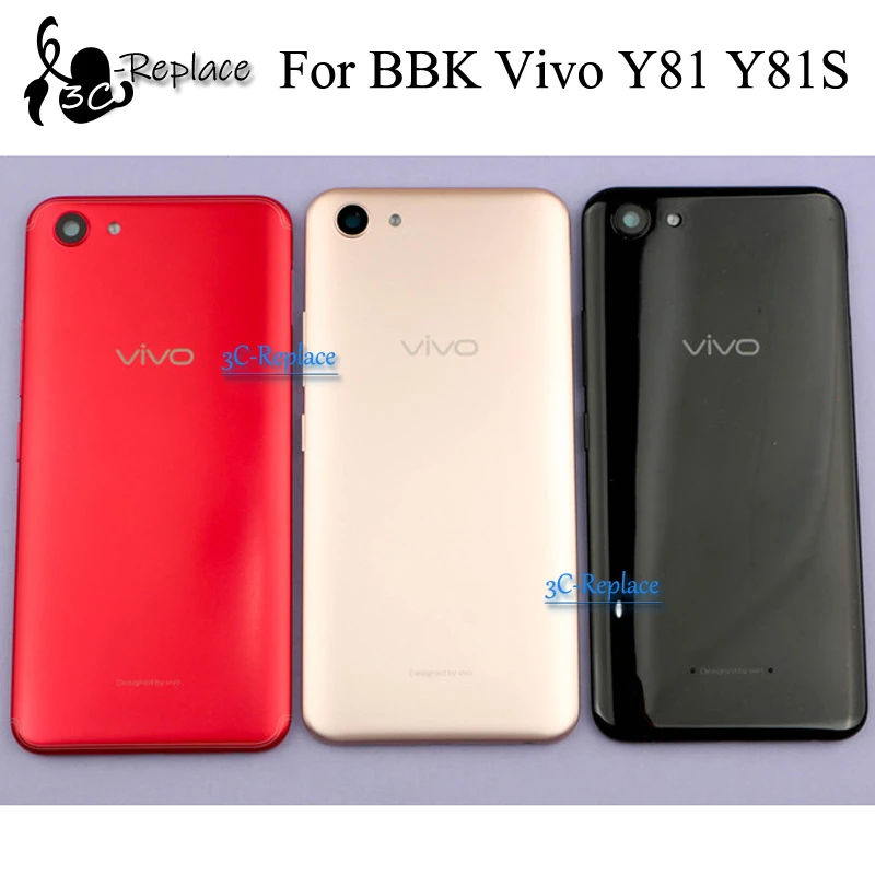 Merah Hitam Emas 6 2 Inci Untuk Bbk Vivo Y81 Vivo Y81s Vivo Y81i Penutup Baterai Belakang Casing Pintu Perumahan Bagian Lensa Kaca Belakang Ponsel Rumah Frame Aliexpress
