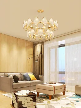 

Nordic Living Room Crystal LED Pendant Lamp Hotel Lobby Gorgeous Design Decoration Pendant Lights Modern Lighting Light Fixture