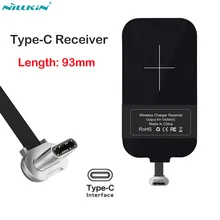 Nillkin type C адаптер Qi беспроводной зарядный приемник для Xiaomi Mi 8 6 huawei mate Honor 9 10 USB C разъем для sony Oneplus 6