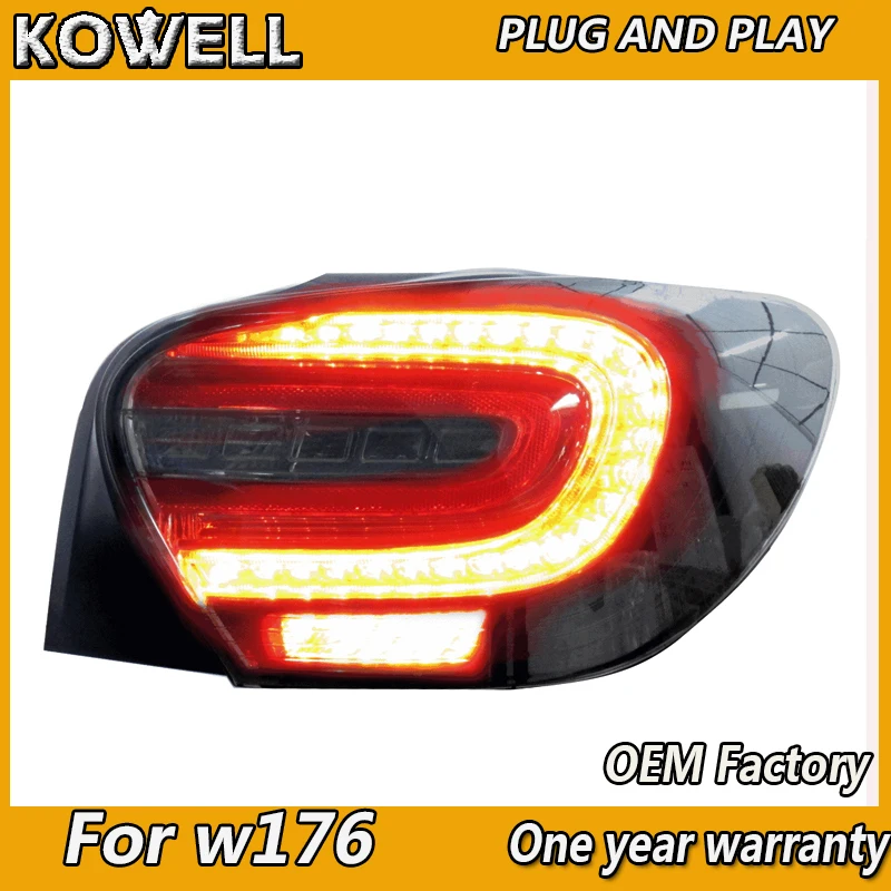 

KOWELL Car Styling for Mercedes-Benz W176 taillight lamp for A180 A200 A220 A260 led rear lamp led taillight