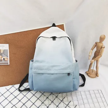 

Backpack Women Large Capacity Fashion Simple School Backpack Girl Large Capacity Discoloration Student Travel Couple Bag K605