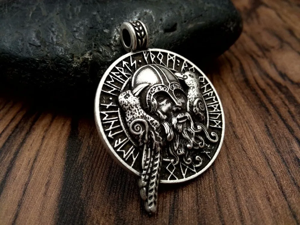 1 шт. модное ожерелье ювелирные изделия odin с воронами подвеска викингов амулет
