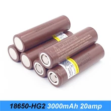battery 18650 hg2 3000mah 20amps for font b electronic b font cigarette rx200 flshlight 18650 rechargeable
