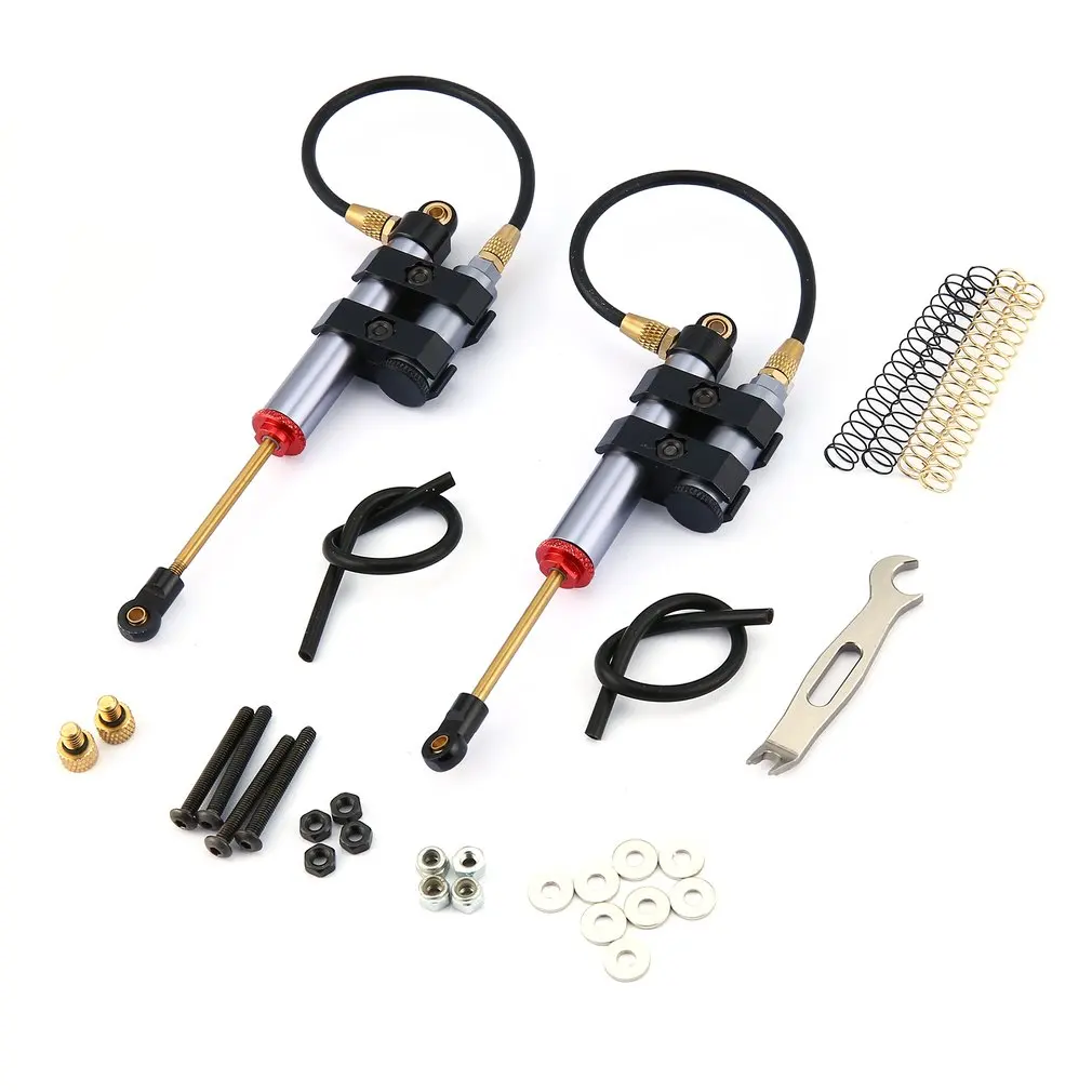 

2pcs 110mm Adjustable Piggyback Damper Gun Shock Absorber for Traxxas HSP Redcat RC4WD Tamiya Axial SCX10 D90 RC Crawler Car