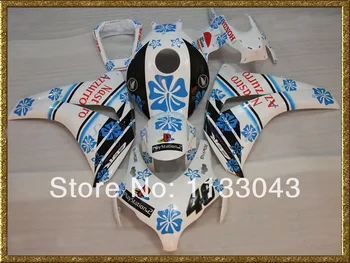 

100%Fit injection Fairings for HONDA CBR1000 06 07 White black CBR1000 RR 2006 2007 CBR 1000RR 06 07 fairing kits + Tank #556hh