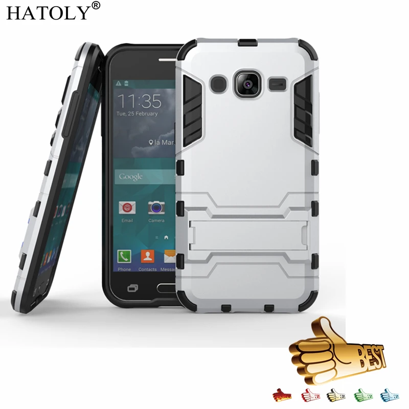 HATOLY для бронированный чехол samsung Galaxy J2 2015 робота Комбинированный силиконовый