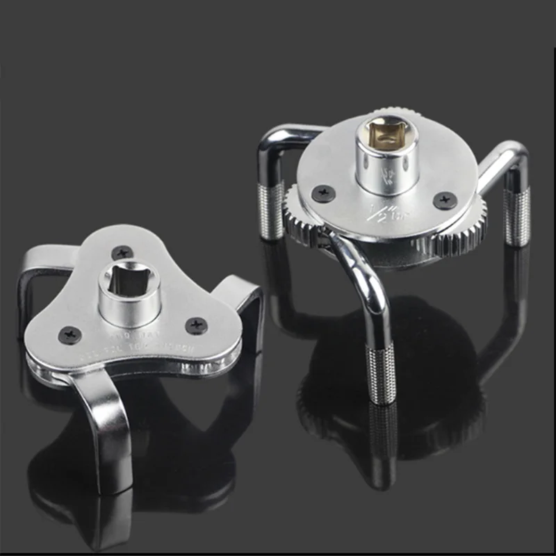 

1pcs Oil Filter Wrench Adjustable Two Way Oil Filter Wrench Three Claw Machine Auto Hand tools