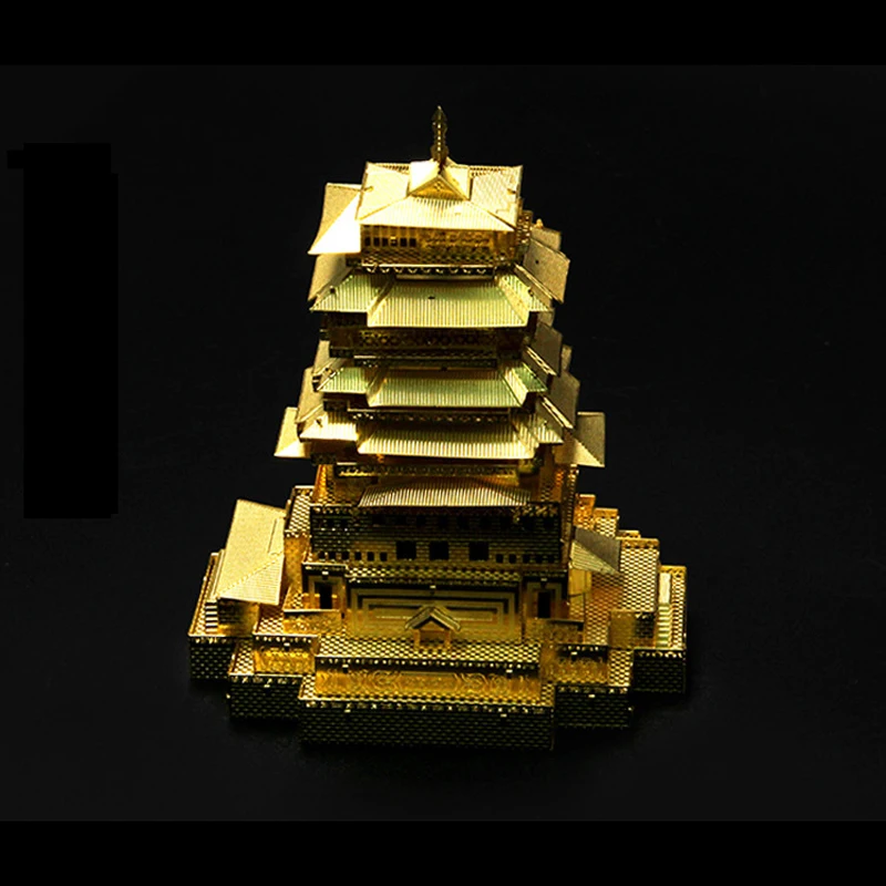 Microworld модели Yuewang Tower модель здания DIY лазерная резка головоломка 3D металлическая