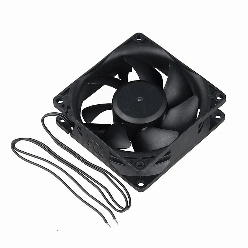 2 шт. Gdstime DC EC 110V 120V 220V 240V 80mm x 25mm 8cm Электрический осевой охладитель провода с