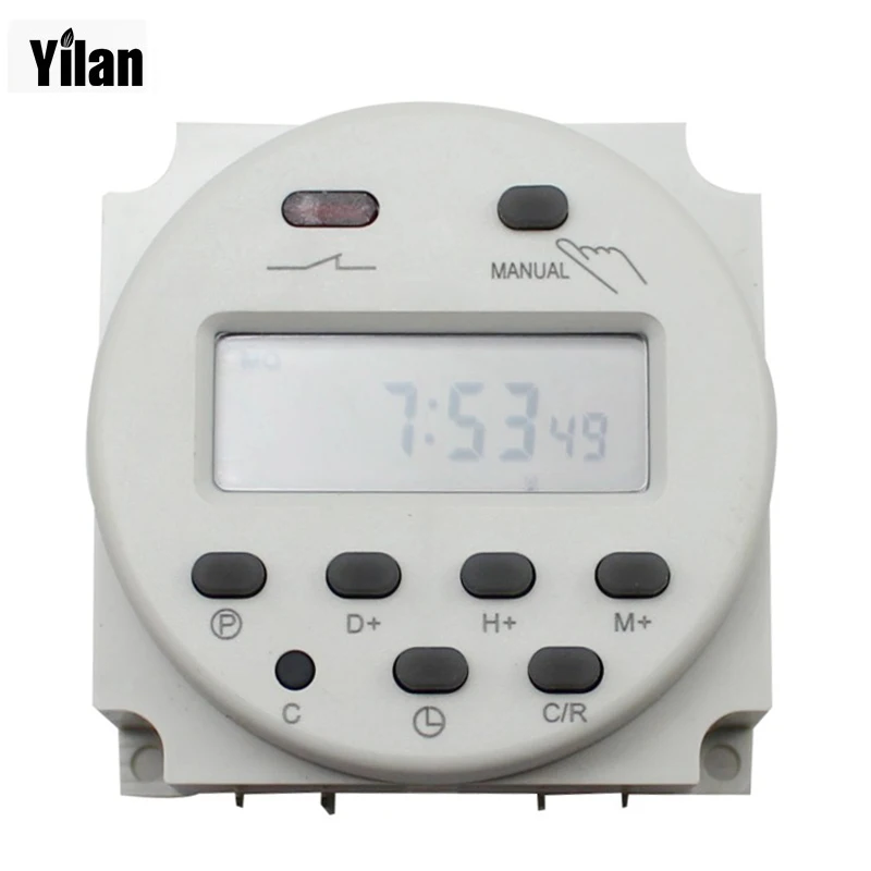 CN101A LCD Digital Power Programmable Timer AC 12V Time Relay Switch 16A | Инструменты