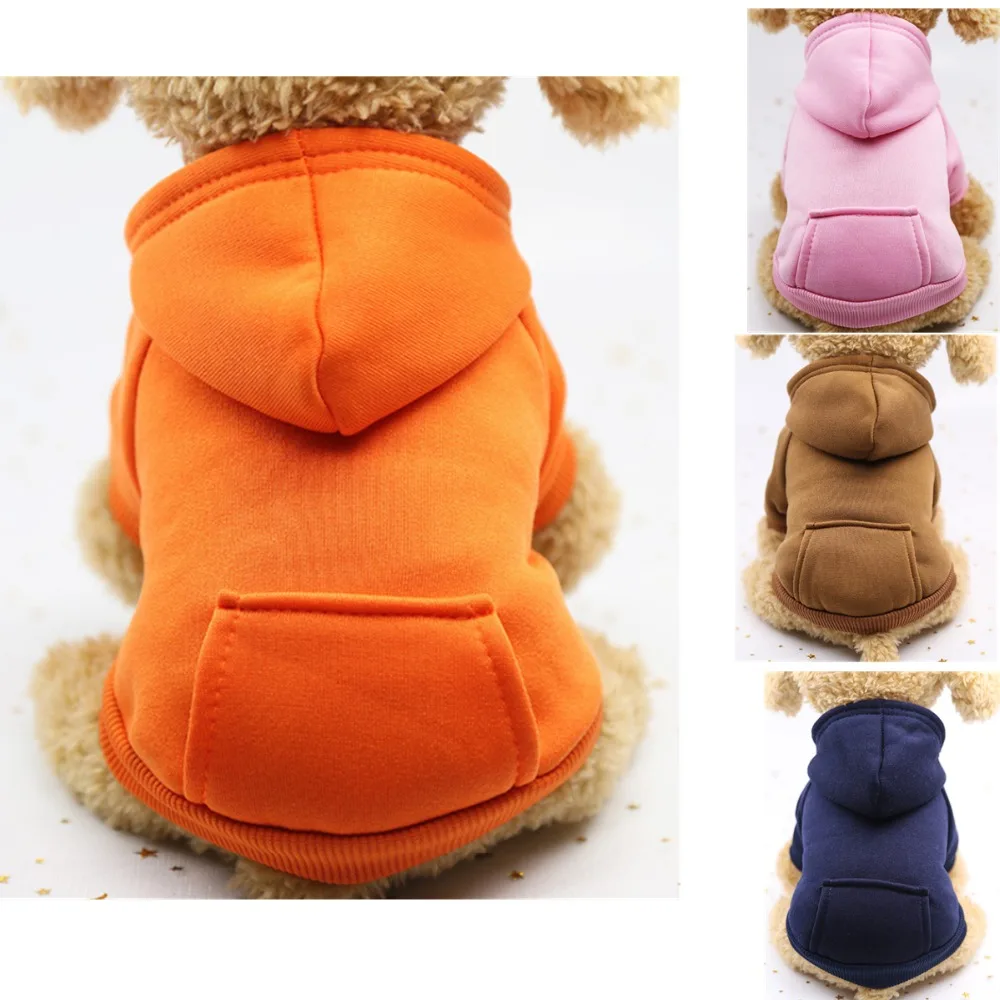 D97 Casual Pet Hoodie Clothes for Dog Cat Small Dog Hoodies Coat Warm