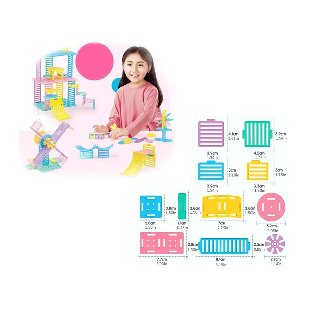 68/50 шт DIY Building Block Развивающие игрушки для мальчиков и девочек малышей до