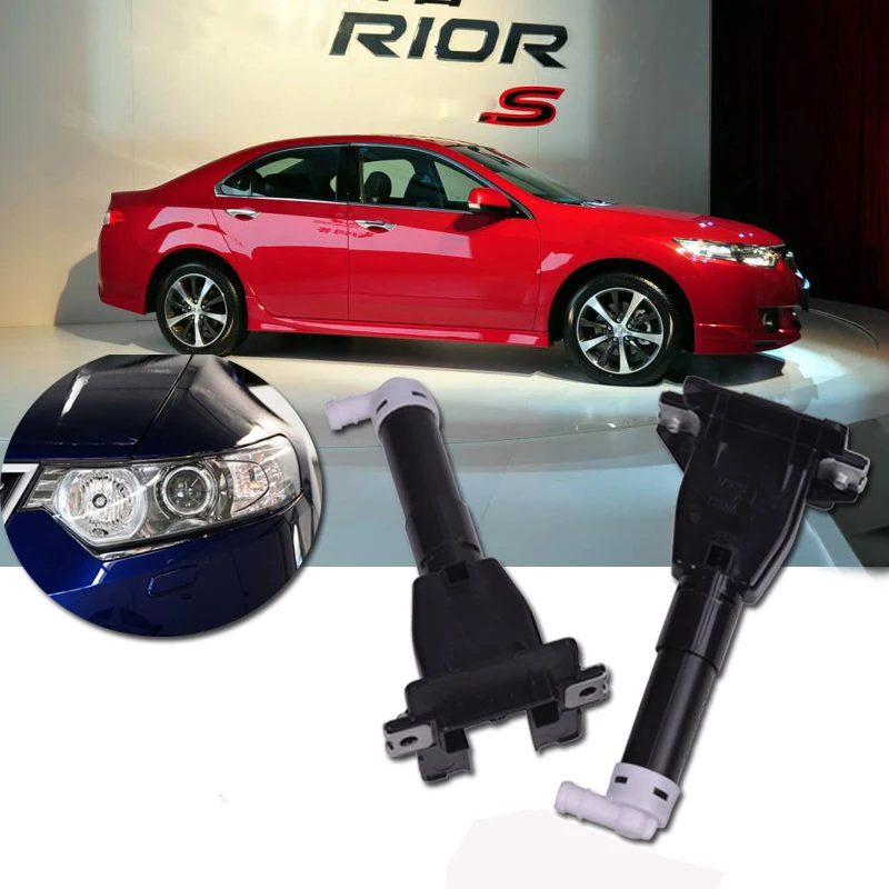 

CAPQX 2PCS Headlamp headlight water spray nozzle washer Actuator For SPIRIOR CU1 CU2 Europe ACCORD 2008 2009 2010 2011 2012