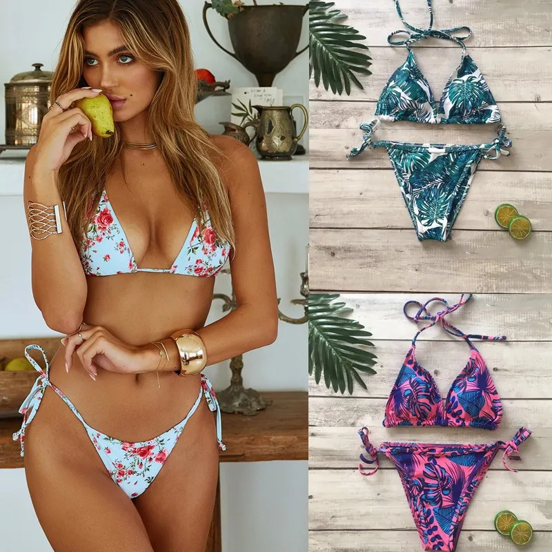 

2 piece outfits for women 2019 summer mama love print swimming beach matching sets for woman sexy clothing pink