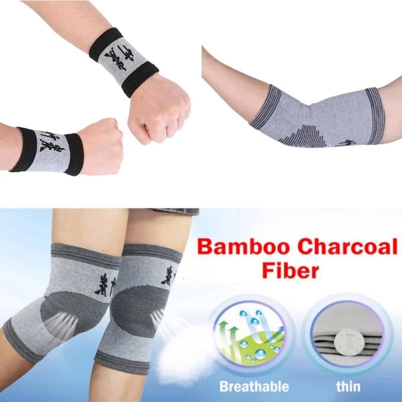 

1 Pair Prevent Arthritis Knee Wrist Arm Protector Guard Sports Support Protect Pad Elasticity Breathable Elbow & Knee Pads V2