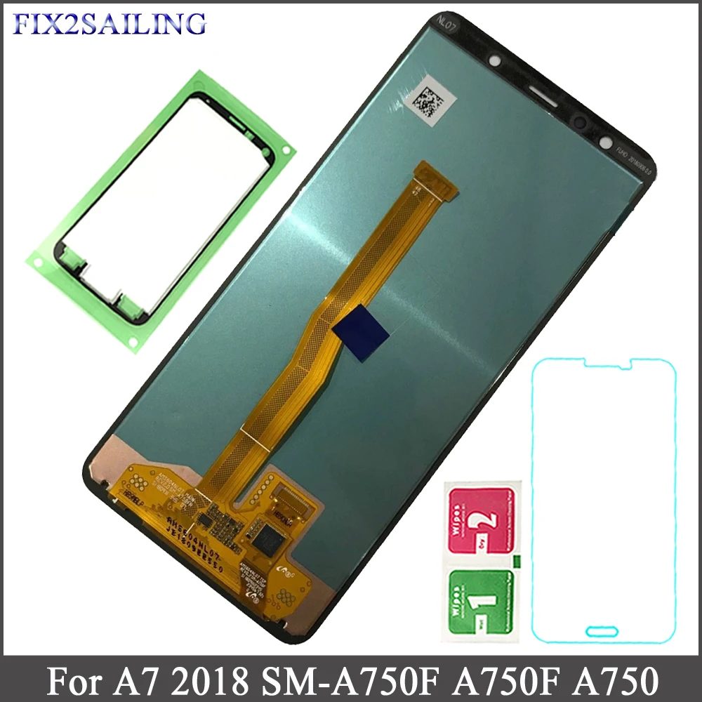 

100% Tested Working LCD Display For Samsung Galaxy A7 2018 SM-A750F A750F A750 LCD Touch screen Digitizer Assembly For A750