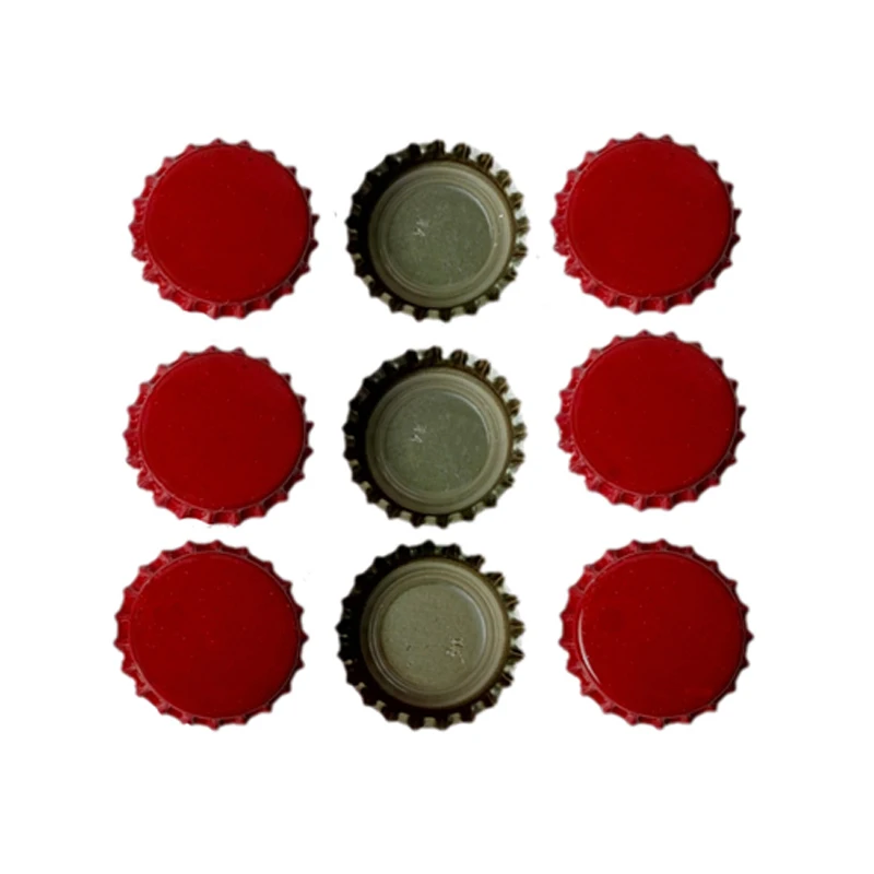 100PCS Beer Bottle Caps Beer Lid Covers For DIY Homebrew Beer Tool Brewing Supplies - Цвет: Red