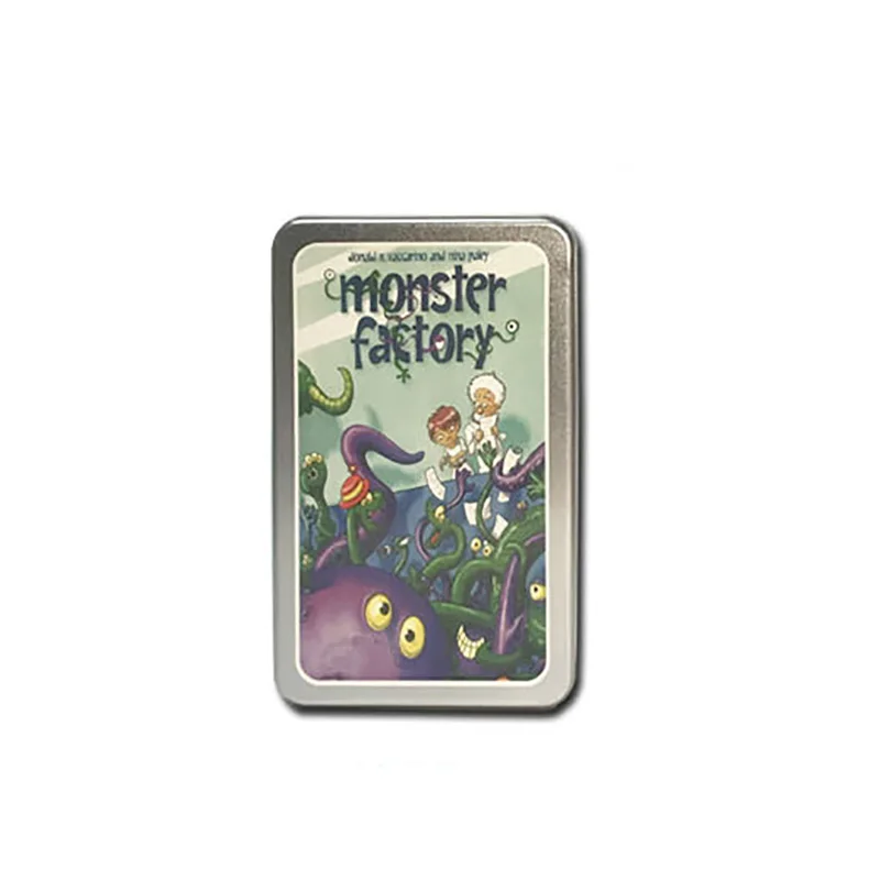 Najtaniej 2 6 graczy śmieszne karty gry Monster Factory gra planszowa papier wysokiej jakości gra na imprezę rodzinne metalowe pudełko