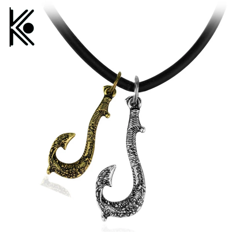 Buy 1pc Moana Necklace Fishing Hook Pendant with
