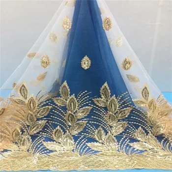 

Latest French Nigerian Lace Fabrics High Quality Tulle African Laces Fabric African Tulle Lace with sequin for Wedding fc14-53